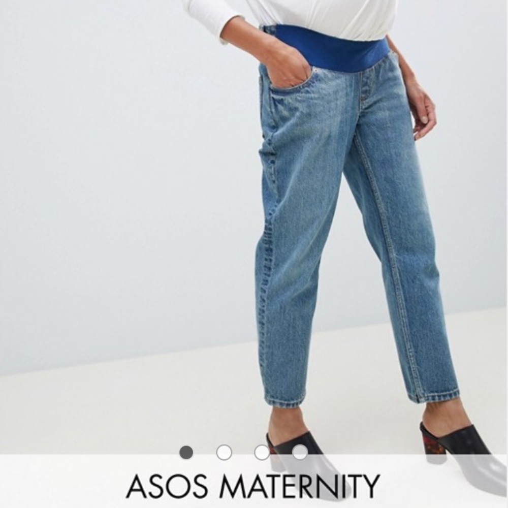 Asos Maternity Florence Straight Leg Mom Jean US 4
